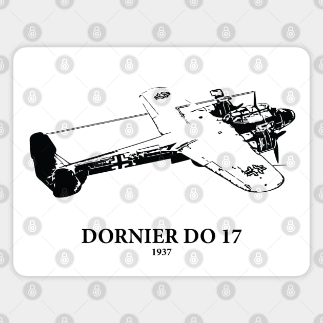 Dornier Do 17 WWII German Light Bomber Magnet by Lakeric